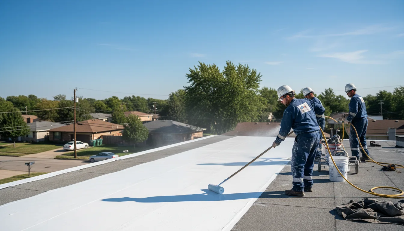 Commercial roof coating in Galveston, TX near me